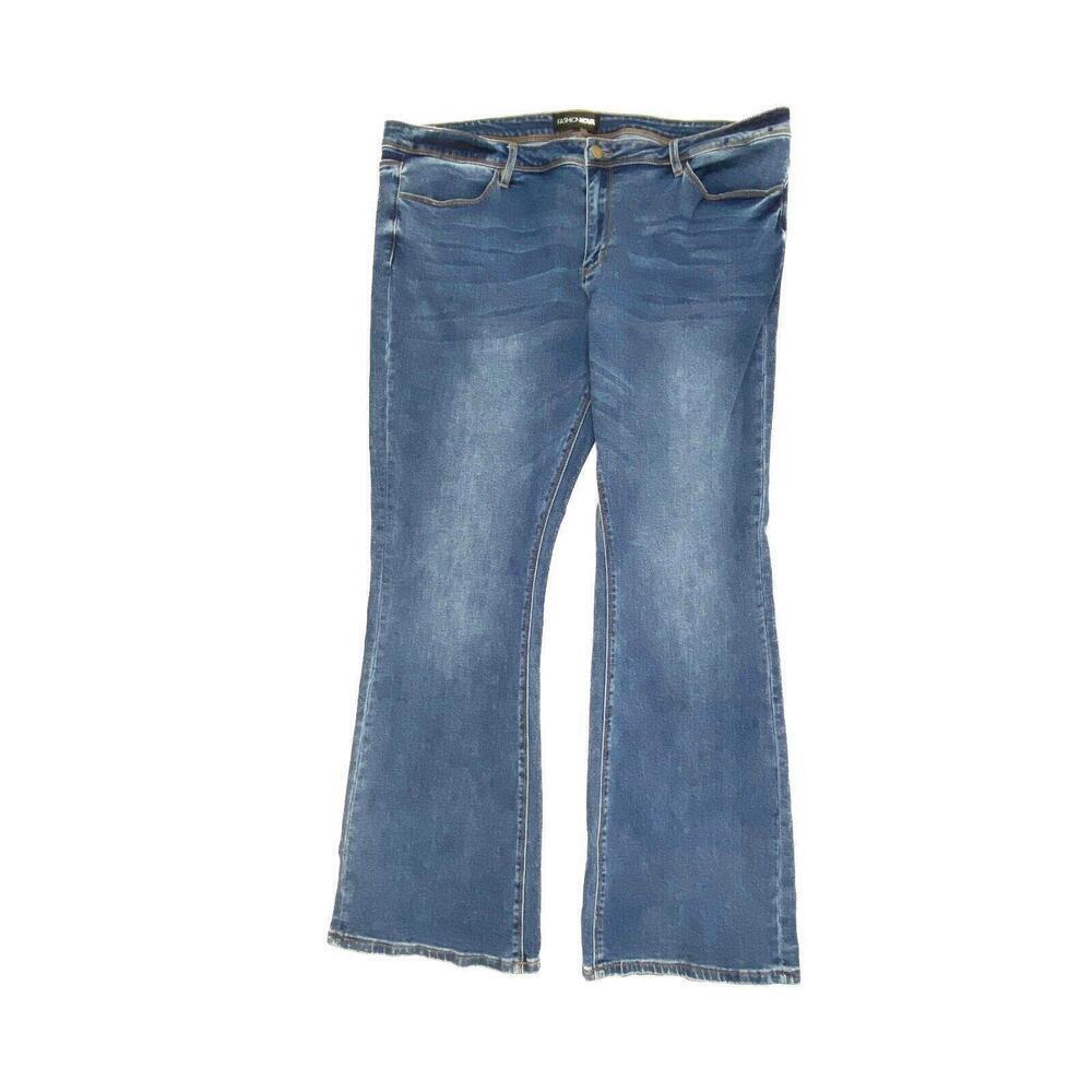 Fashion Nova Flare Women's size 18 Medium Wash Blue Denim Jeans